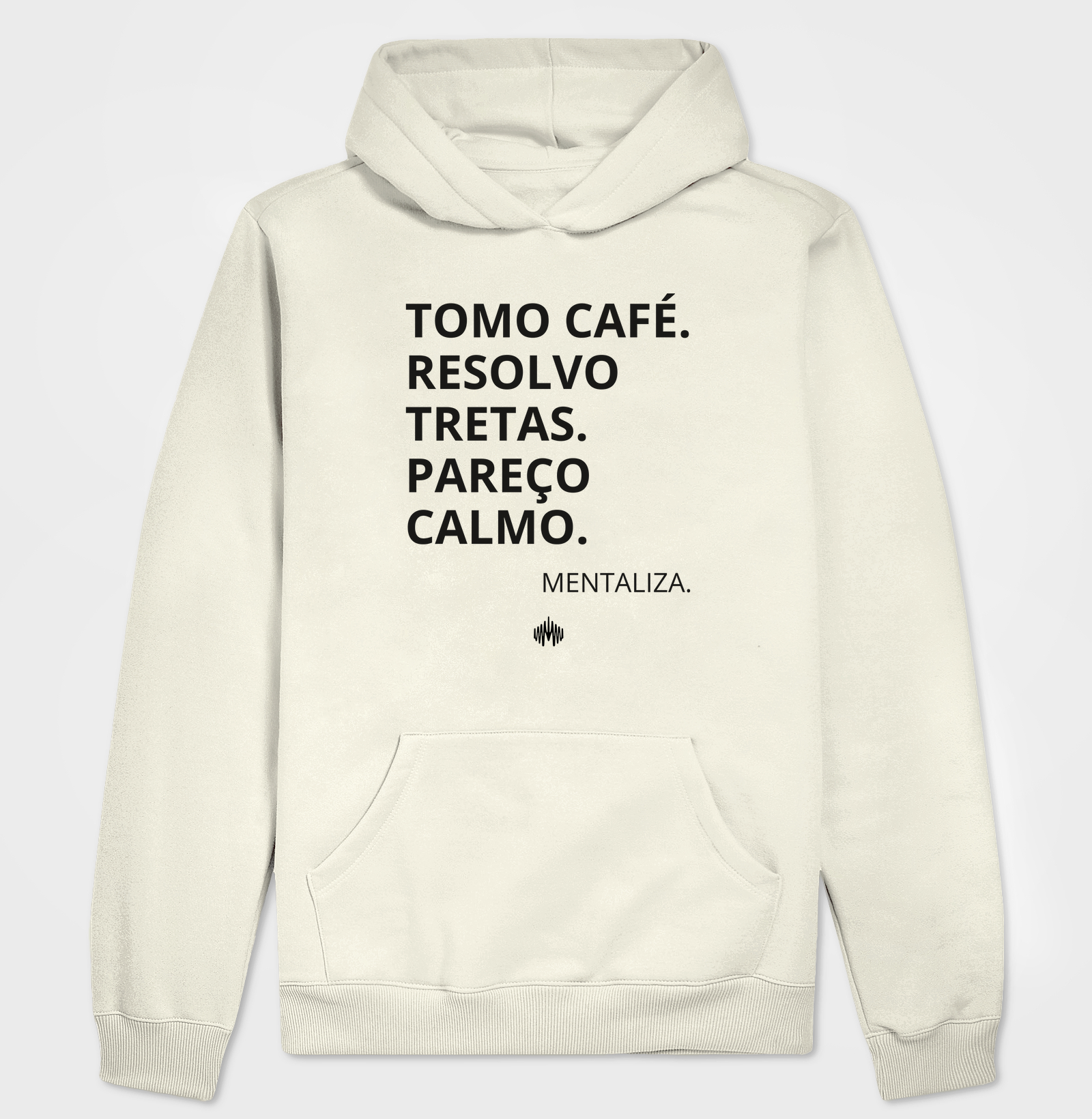 Tomo café. Resolvo tretas. Pareço calmo(a).