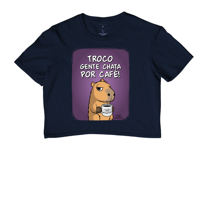 Camiseta Capivara Troco por Café - Imagem 4