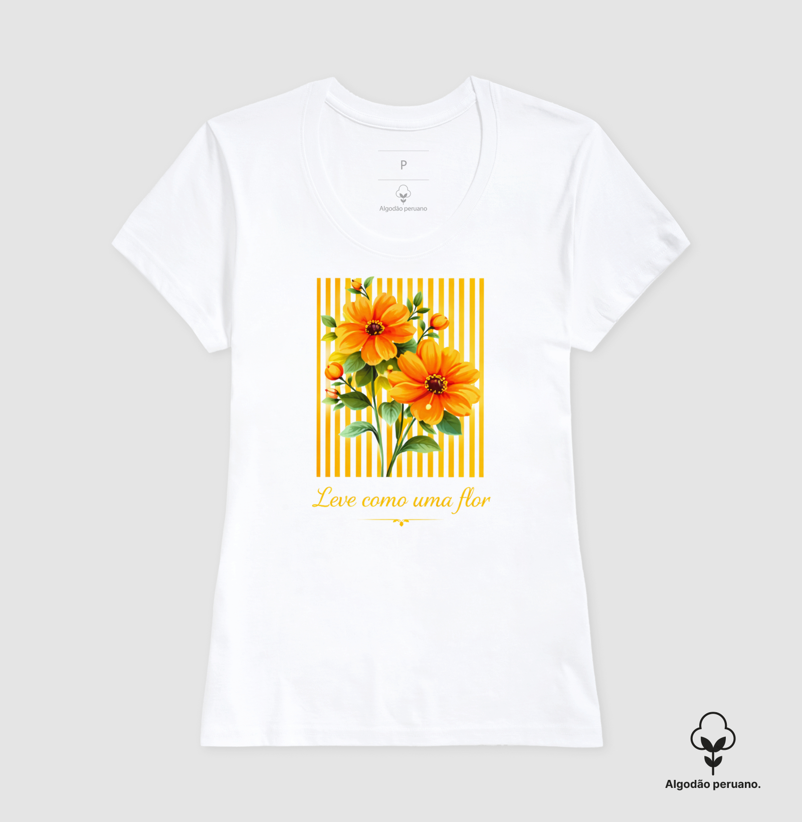 Camiseta Leve como uma flor  - Imagem 5
