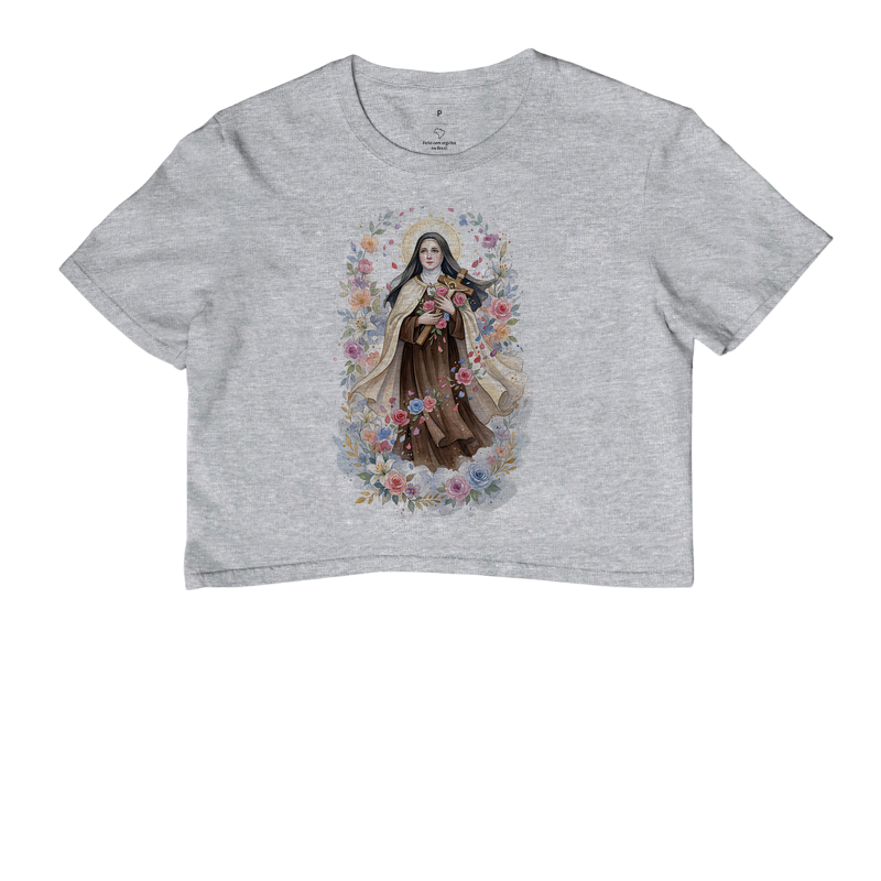 Santa Teresinha do Menino Jesus - Chuva de Rosas - Aquarela - Imagem 3