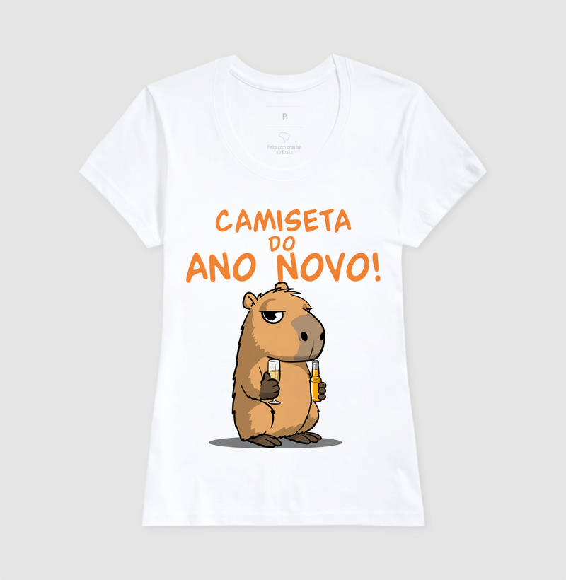 Camiseta Capivara Ano Novo - Imagem 5