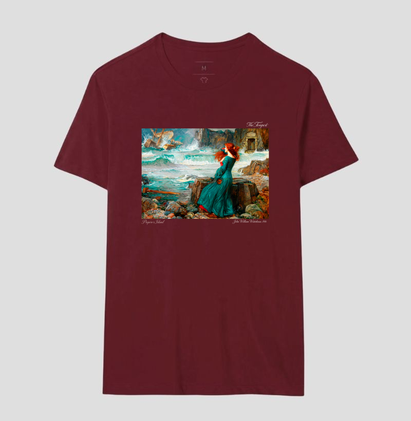 Camiseta Aesthetic Art History Miranda The Tempest J.W. Waterhouse - Imagem 8