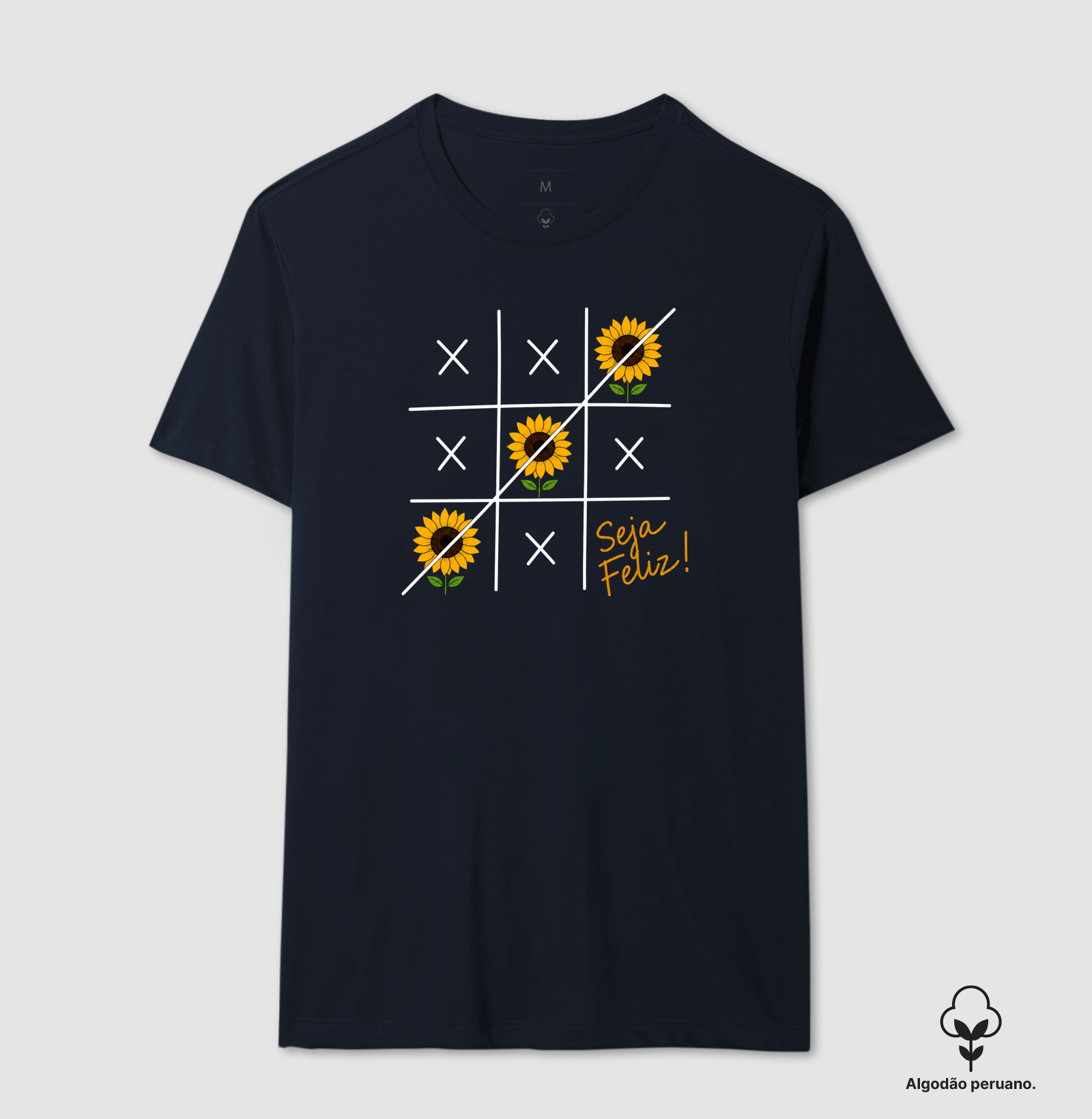 Camiseta Seja Feliz Girassol - Imagem 6
