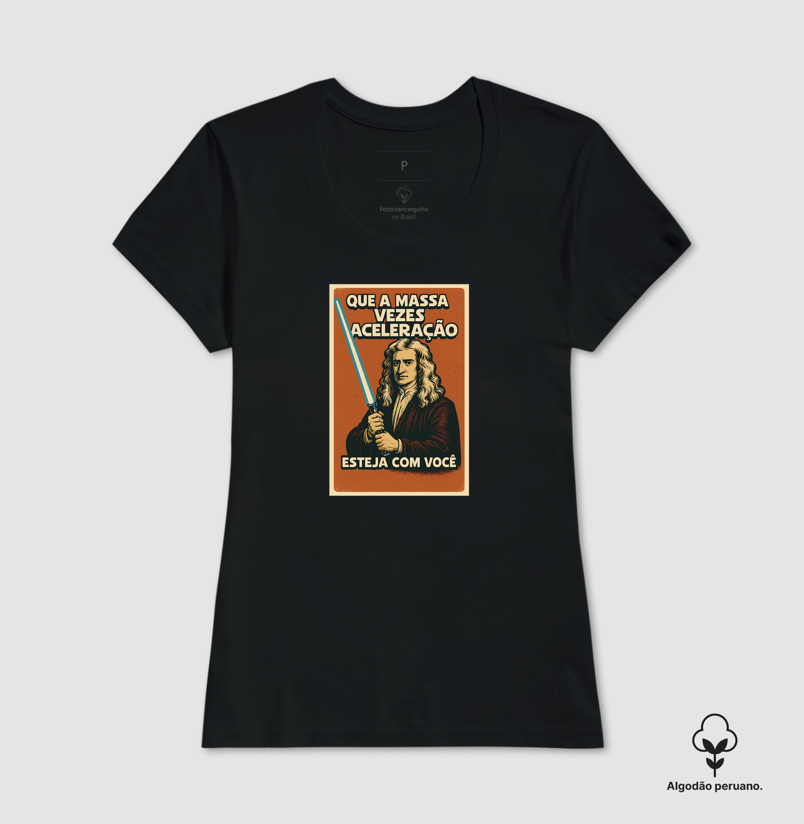 Camiseta Algodão Peruano May the Force Be With You - Imagem 3