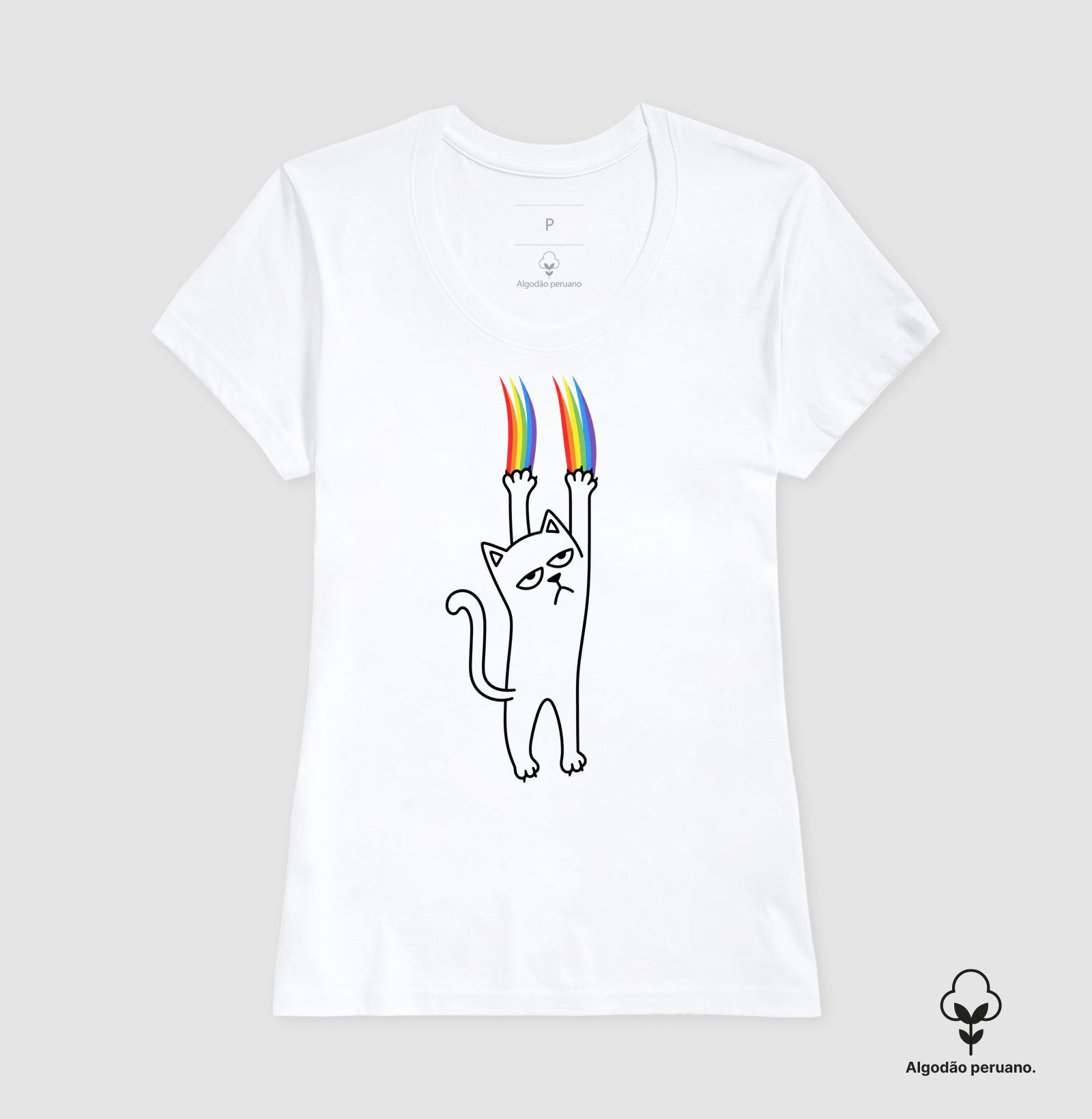 Rainbow Cat — LGBT, Orgulho Gay, Gato Queer, Humor | Ô Bicha! - Imagem 3
