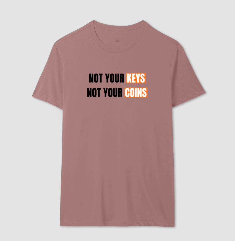 Camiseta Bitcoin Not Your Keys, Not Your Coins - Imagem 21