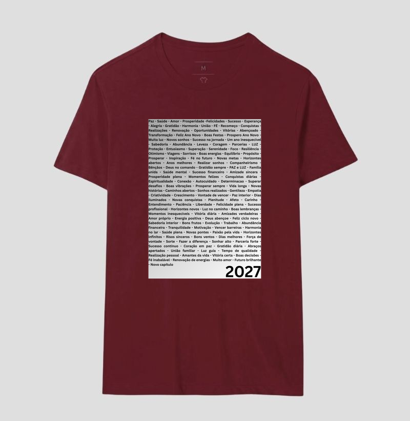 Camiseta Desejos para 2027 – Palavras da Virada - Imagem 15