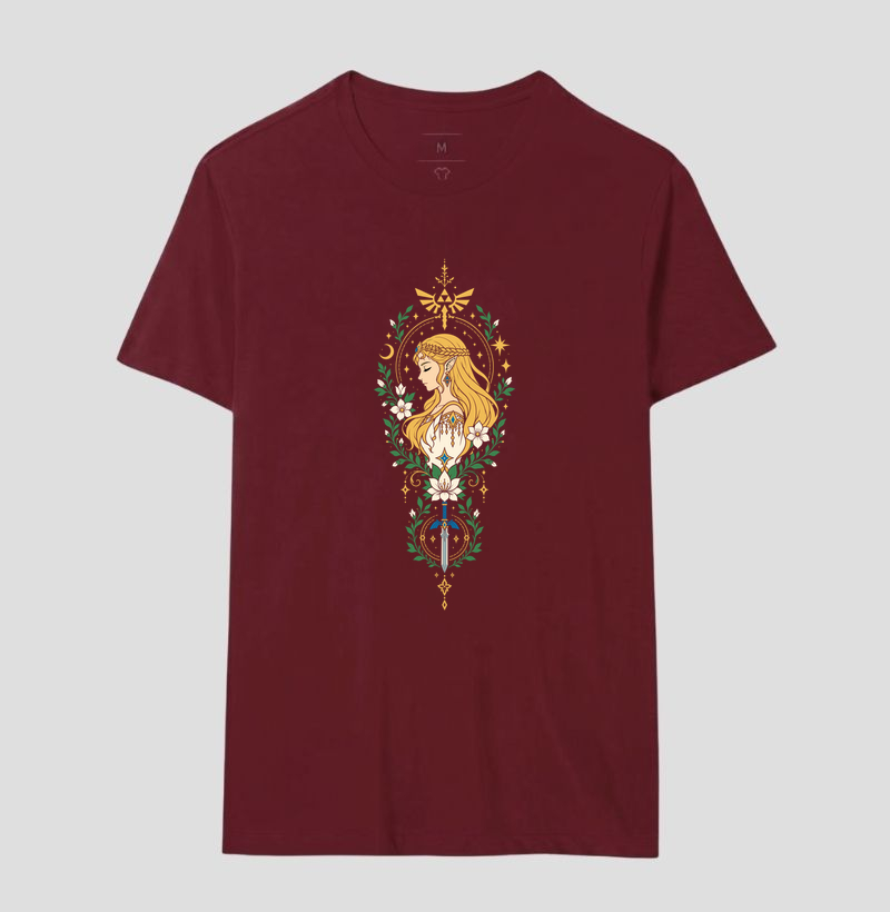 Zelda de Perfil – Moldura Floral - Imagem 10