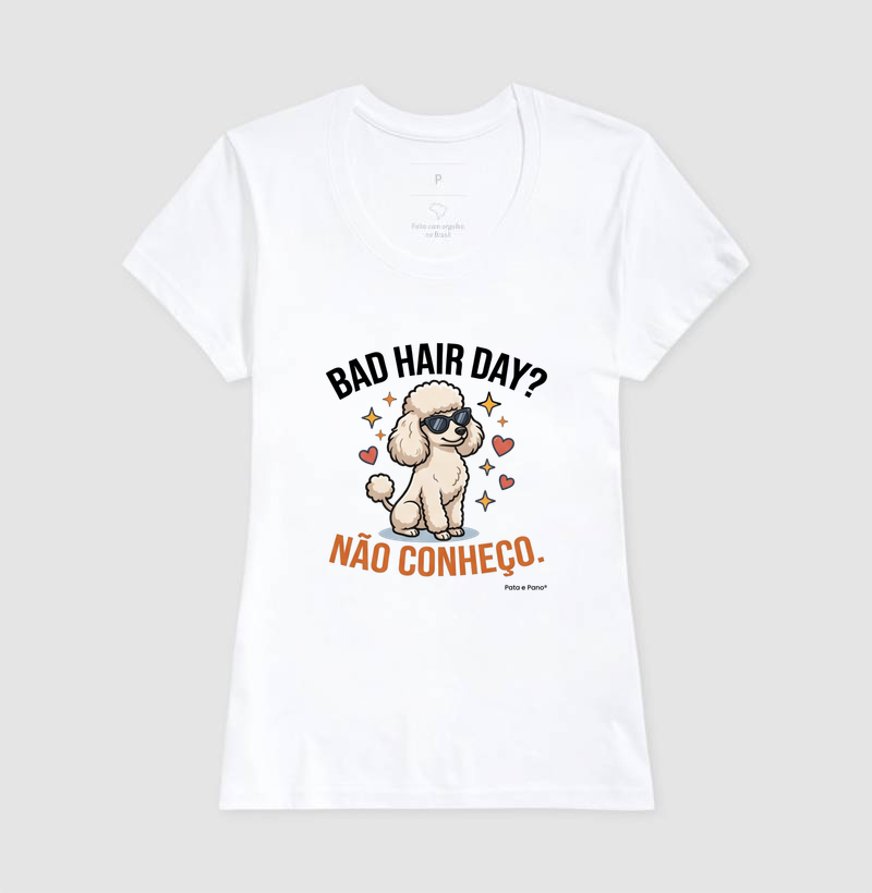 CAMISETA POODLE BAD HAIR - Imagem 5