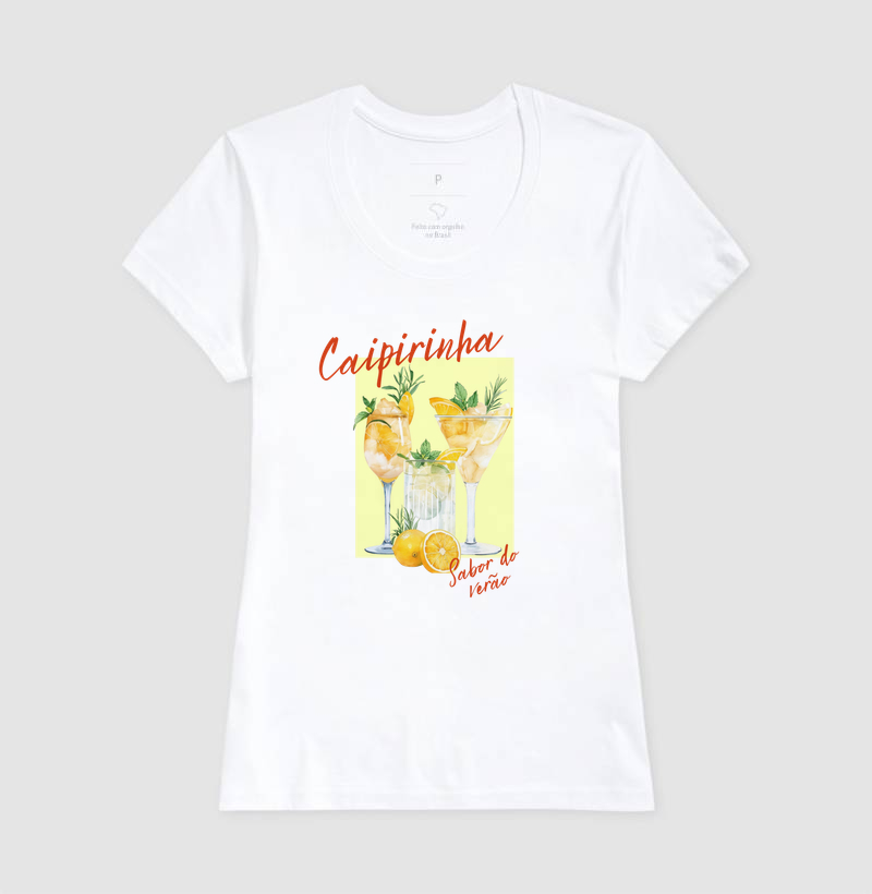 Camiseta Algodão Premium Caipirinha – Sabor do Verão - Imagem 5