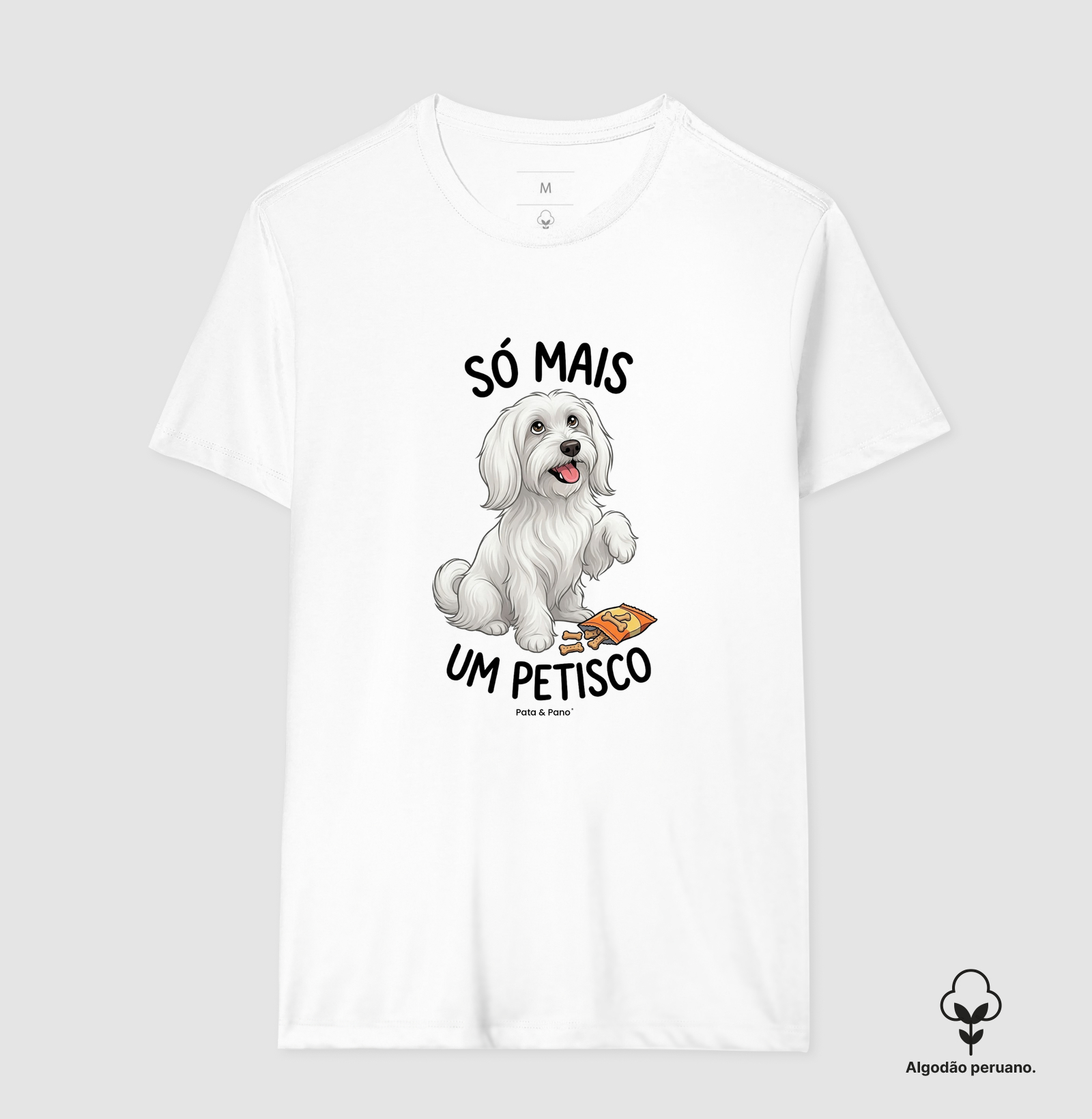 CAMISETA ALGODÃO PERUANO MALTÊS PETISCO - Imagem 5