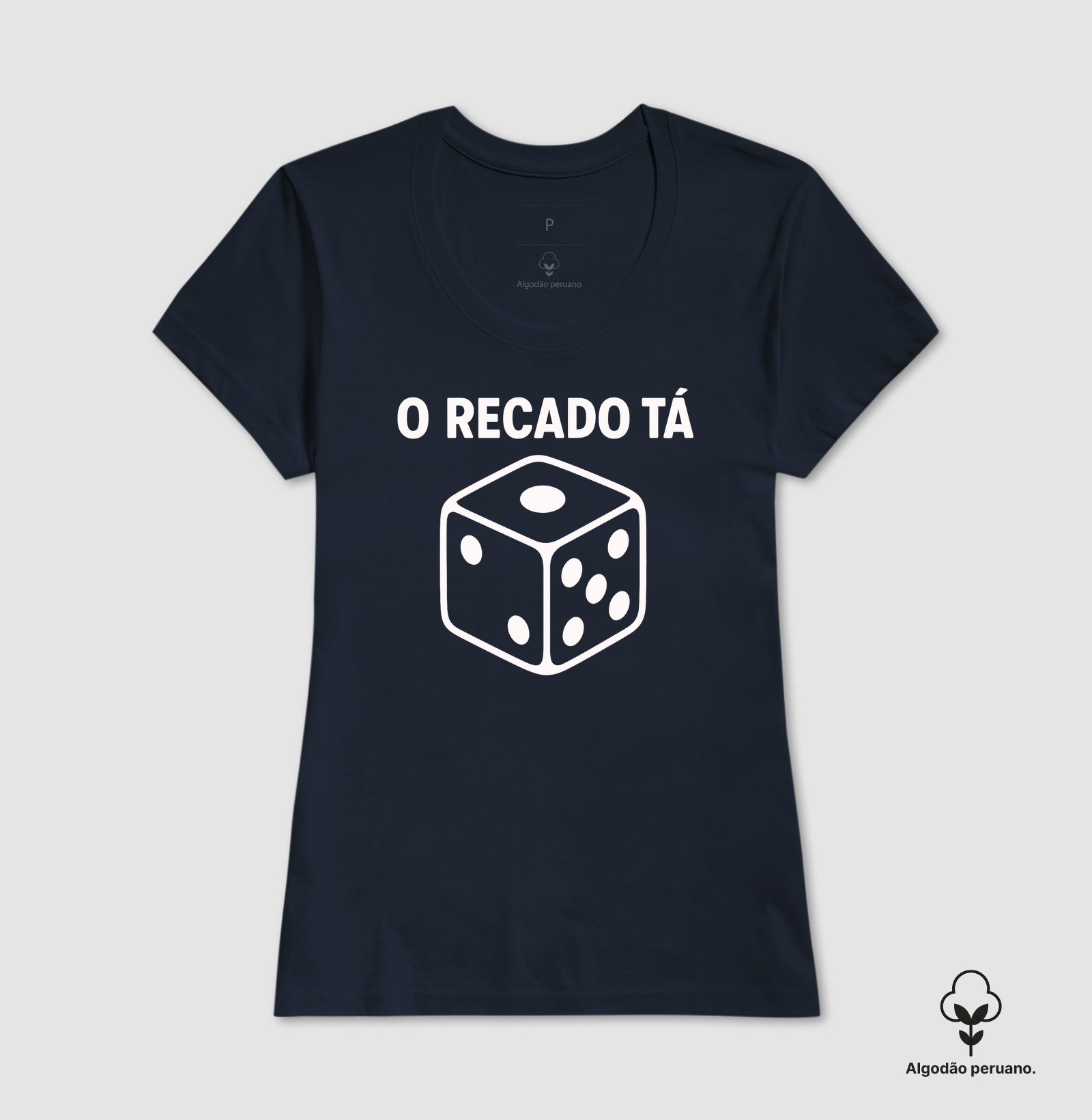 Camiseta Algodão Peruano O Recado Tá Dado - Imagem 3