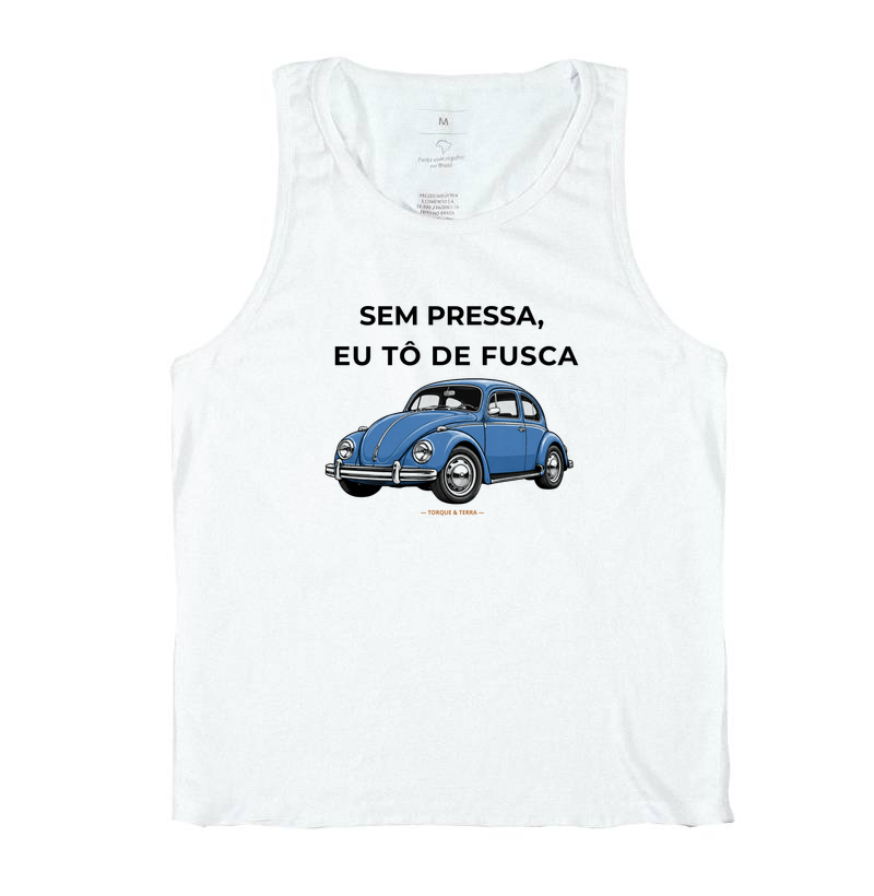 Sem pressa, eu tô de fusca - Azul médio acinzentado - Imagem 2