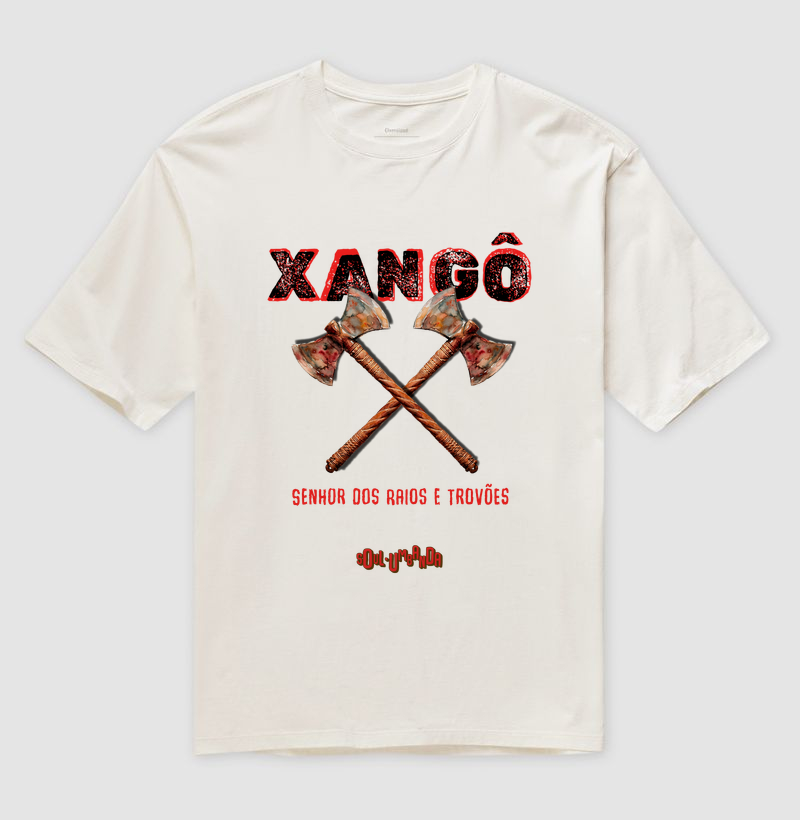 oversized XANGÔ senhor dos raios e trovões unissex - Imagem 2