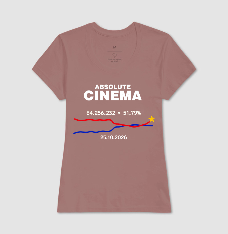 Camiseta ABSOLUTE CINEMA da virada (coleção cinema nacional é ato político) - Imagem 17
