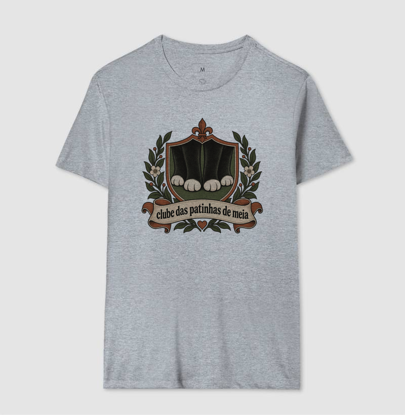 Camiseta Gato Preto "clube das patinhas de meia" | Pelo & Pano - Imagem 8
