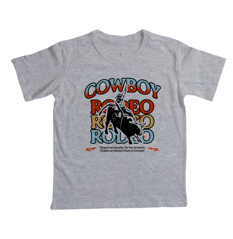 Camiseta Infantil Cowboy Rodeo - Imagem 3