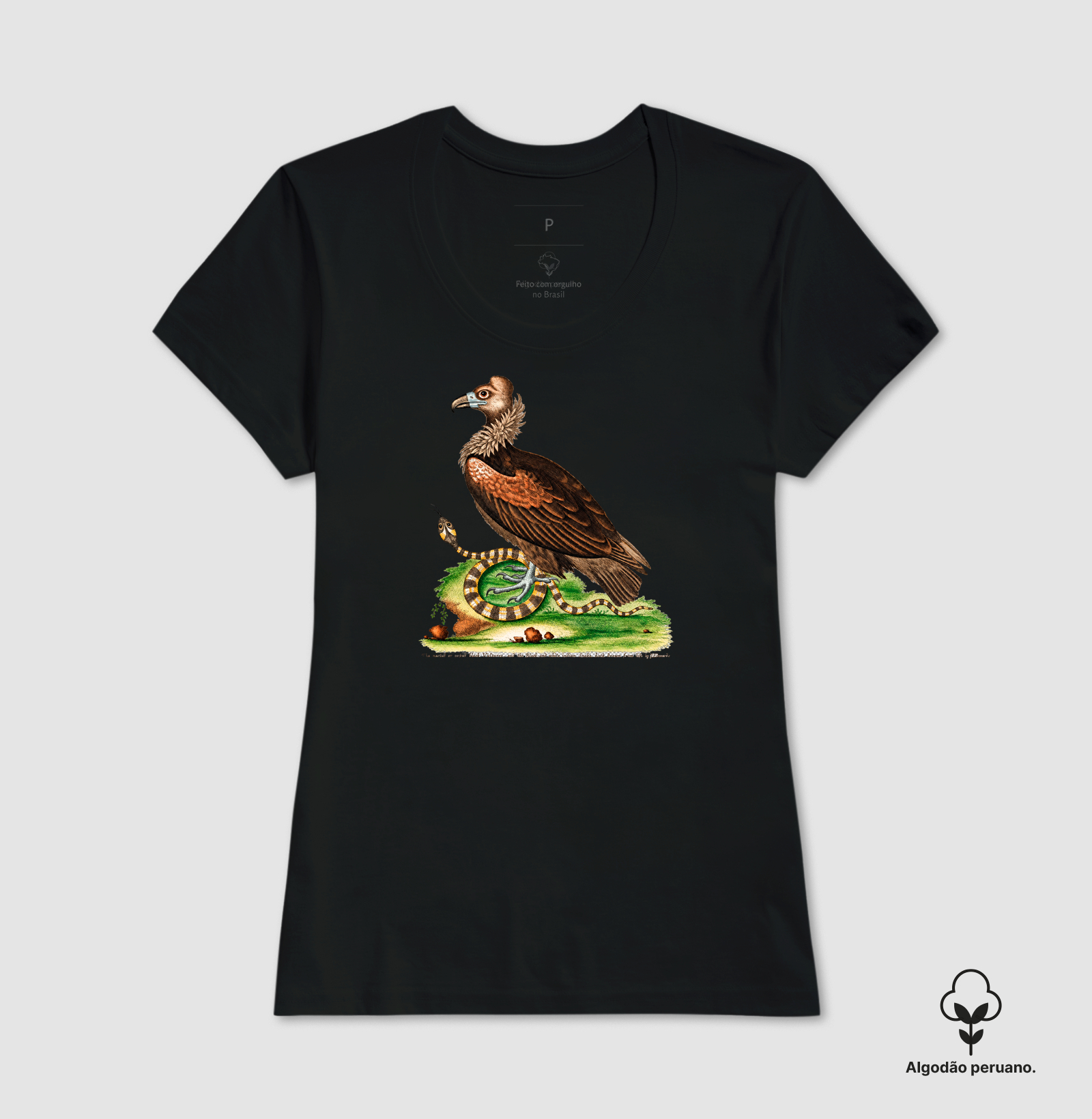 Camiseta Abutre e Serpente — História Natural do Século XVIII - Imagem 5