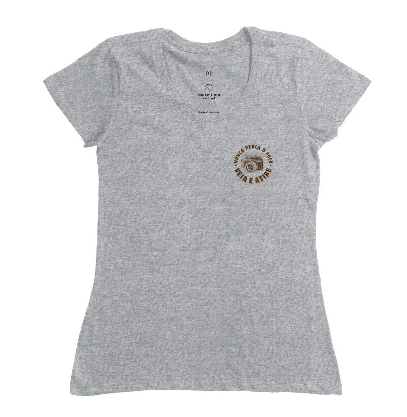camiseta nunca perca o foco veja e atire - Imagem 7
