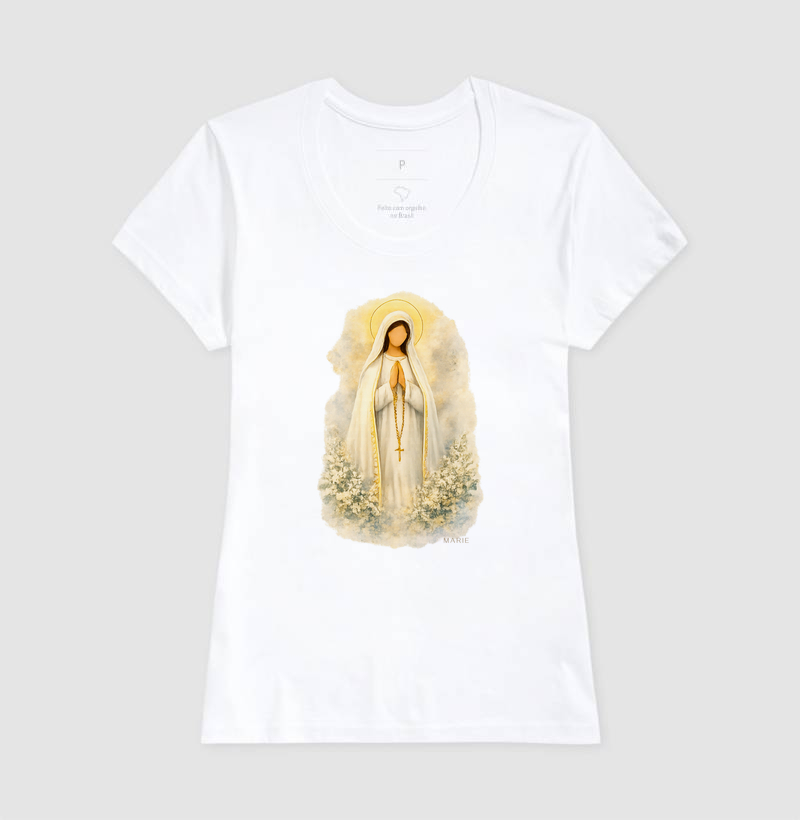 Nossa Senhora de Fátima Aquarela - Imagem 3