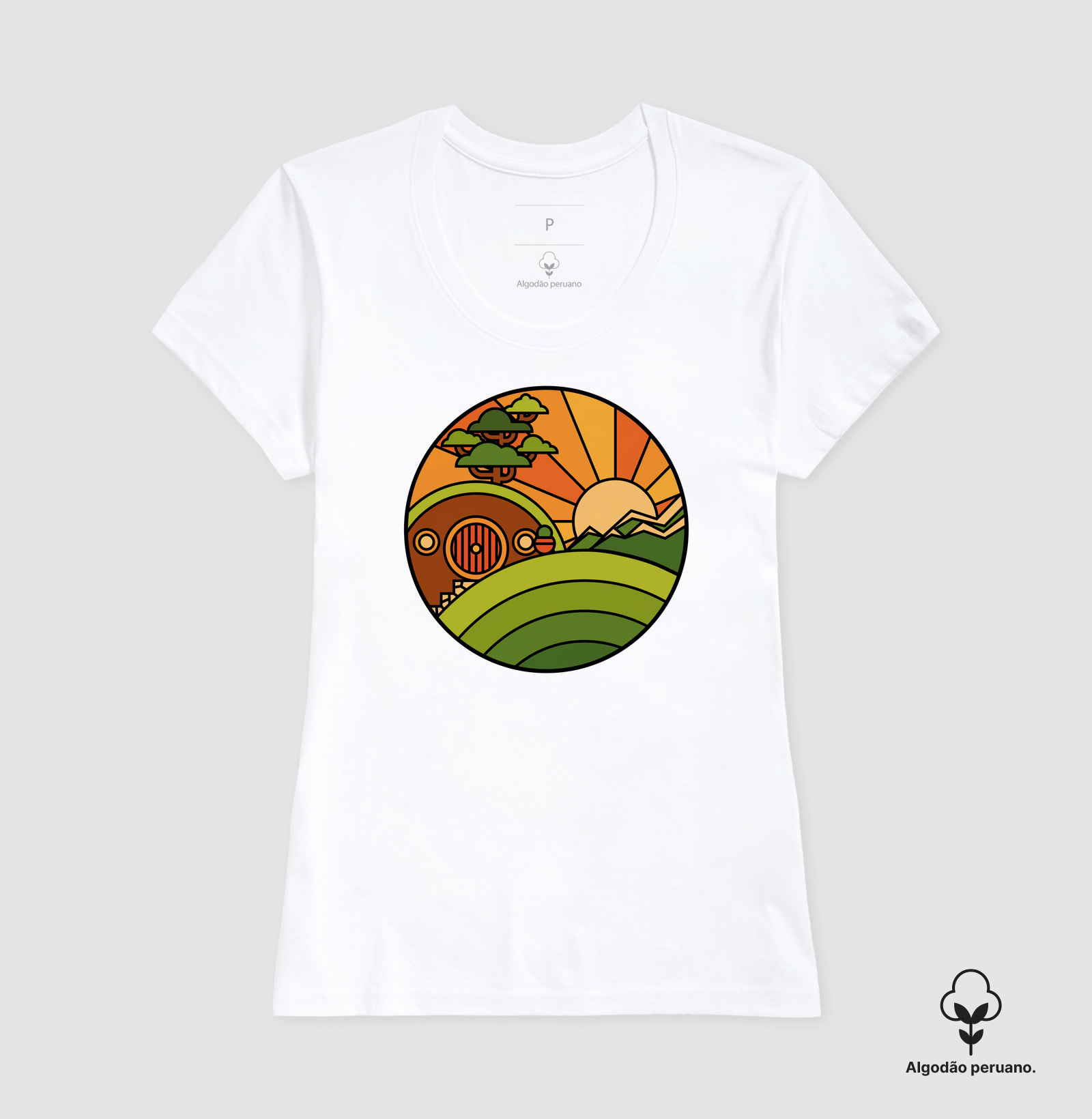 Camiseta Algodão Peruano O Lar de um Pequeno Valente - Imagem 3