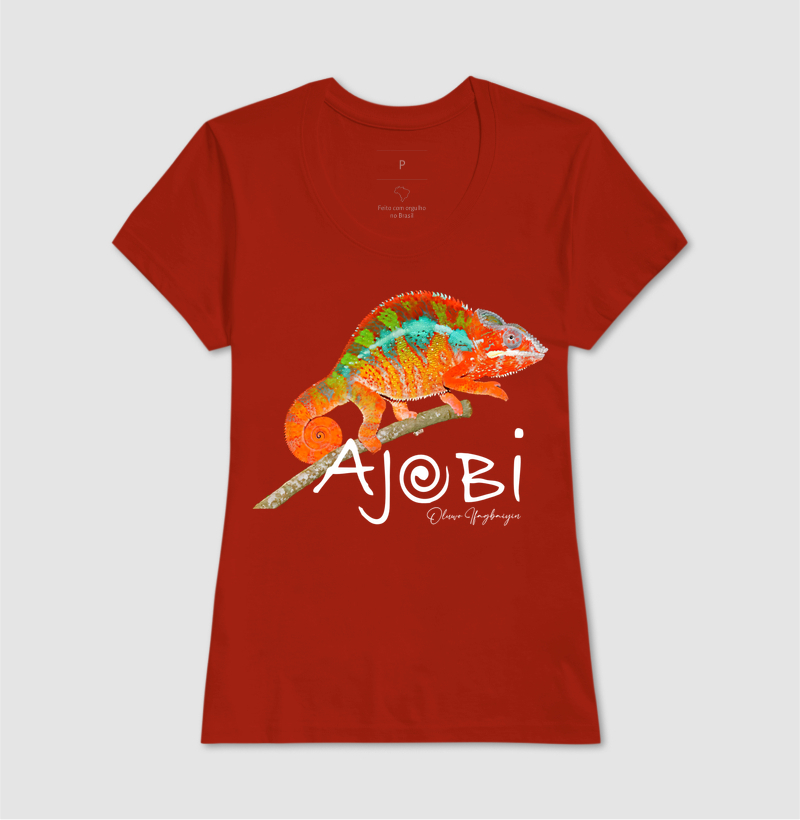 t-shirt 1/2 malha 100% algodão 30.1 penteada Ajobi Camaleão - Imagem 11