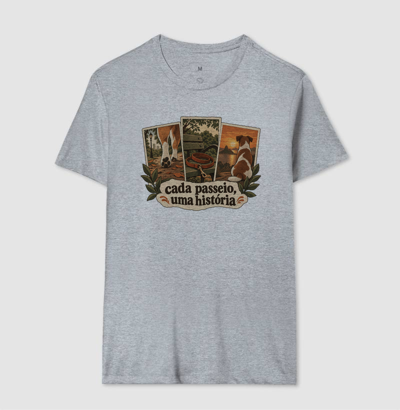 Camiseta Cachorro Memórias "cada passeio, uma história" | Pelo & Pano - Imagem 8
