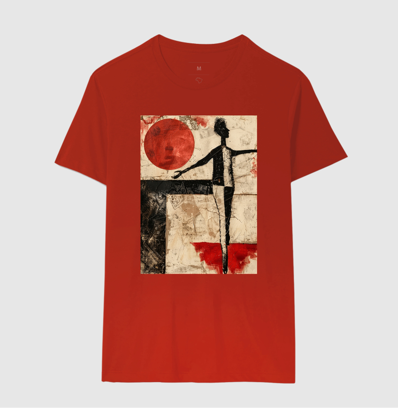 Camiseta Kurt Schwitters Geométrica Sol Vermelho - Imagem 10