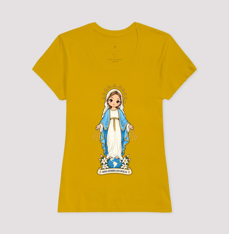 Nossa Senhora das Graças estilo chibi - Imagem 13