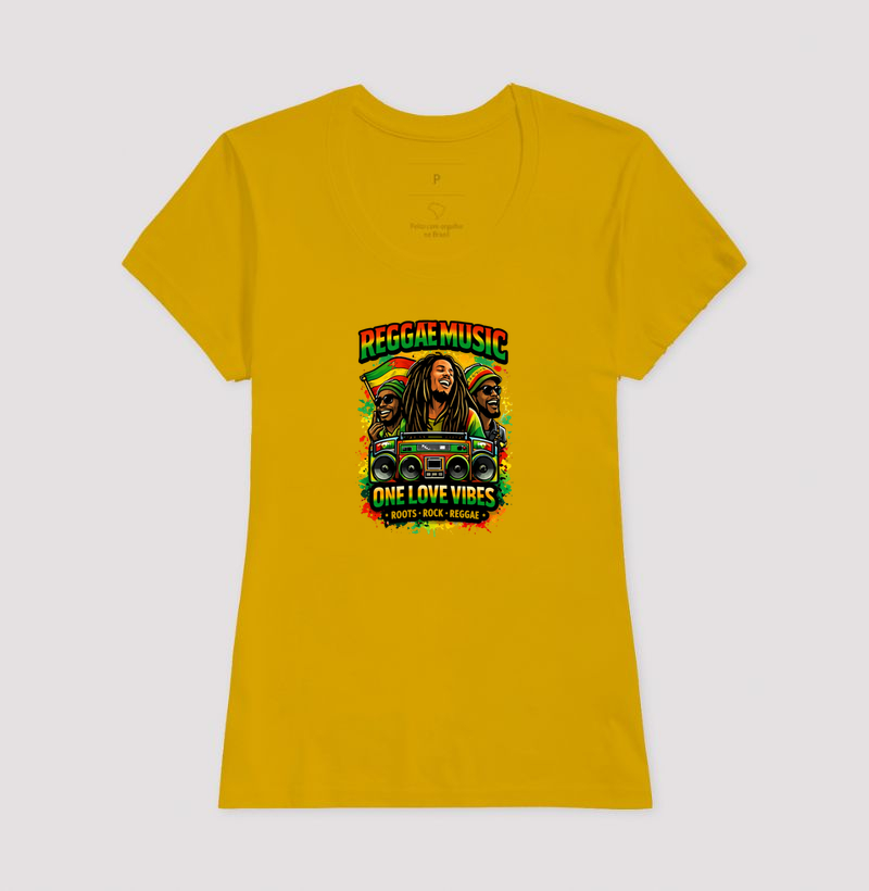 Camiseta One Love Vibes. Coleção Reggae Music. Masculina e Feminina. Algodão Premium. - Imagem 13