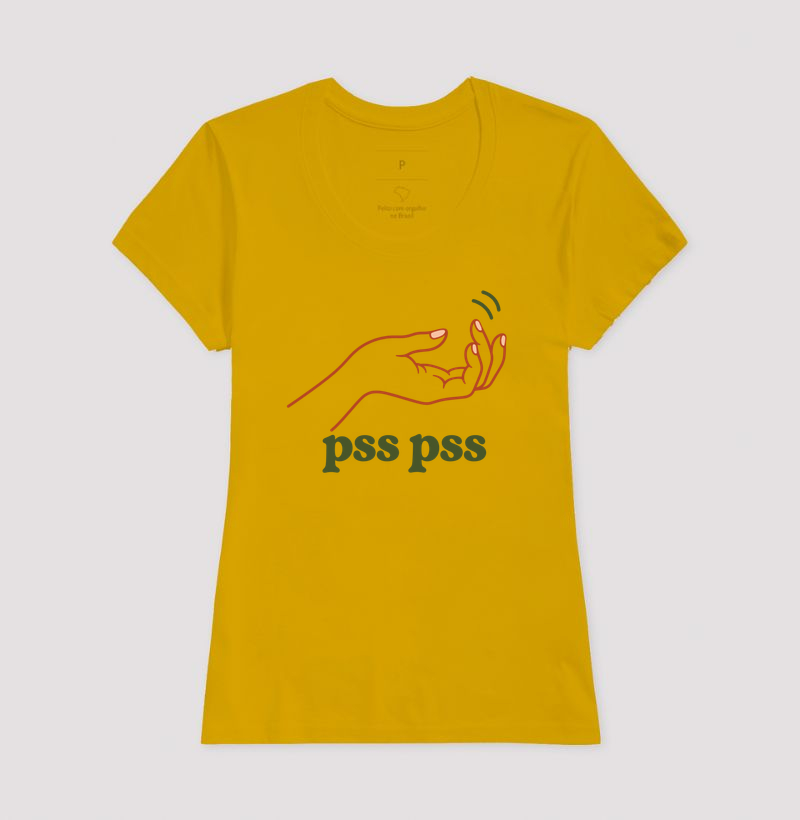 Camiseta Gato Engraçada "pss pss" | Cat Lover | Pelo & Pano - Imagem 15