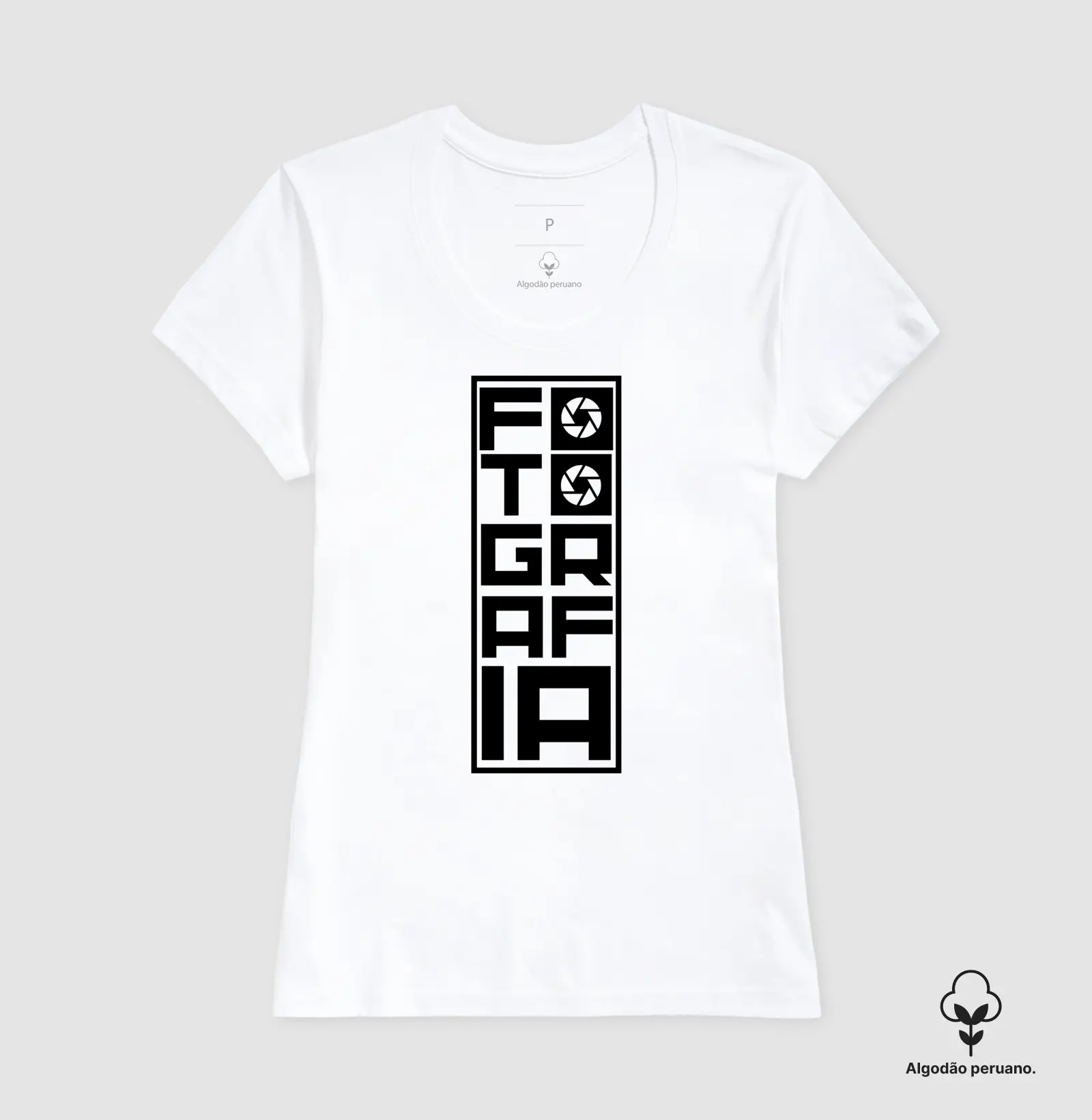Camiseta Premium algodão Peruano mini fotografia - Imagem 5