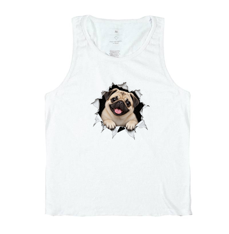 Pug Saindo da Camiseta - Imagem 2