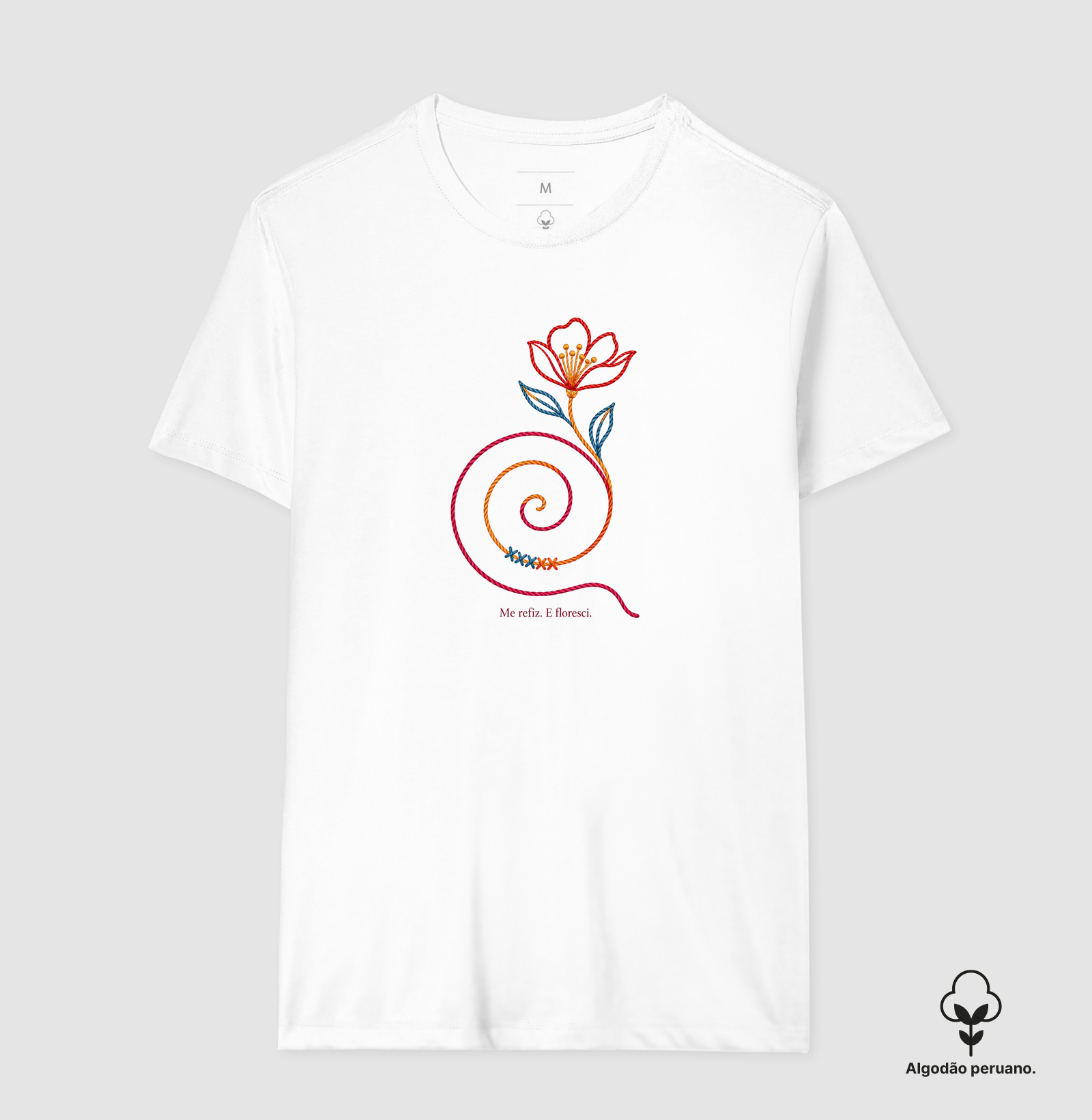 Me refiz. E floresci. Algodão Peruano - Imagem 2