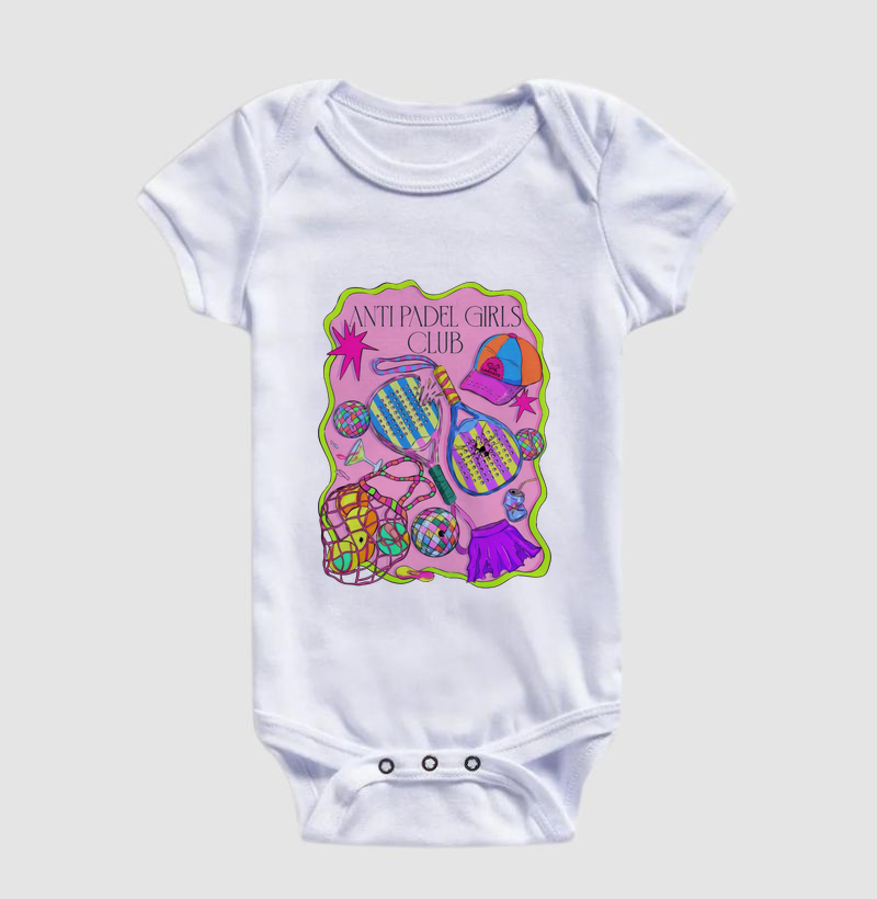 Camiseta Feminina Anti Padel Girls Club Rosa - Imagem 3