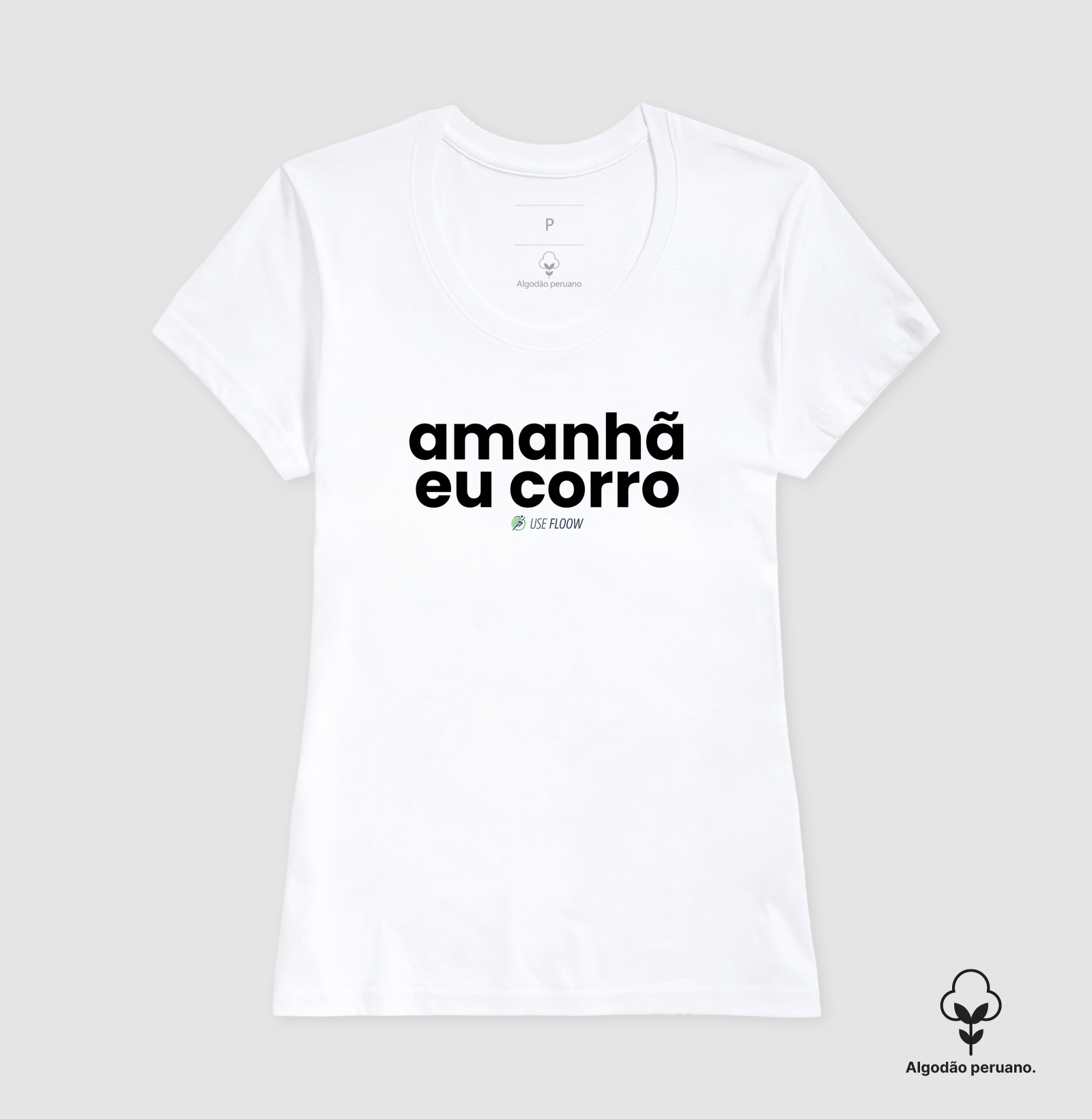 Camiseta Algodão Peruano Corrida - Amanhã Eu Corro - Imagem 6