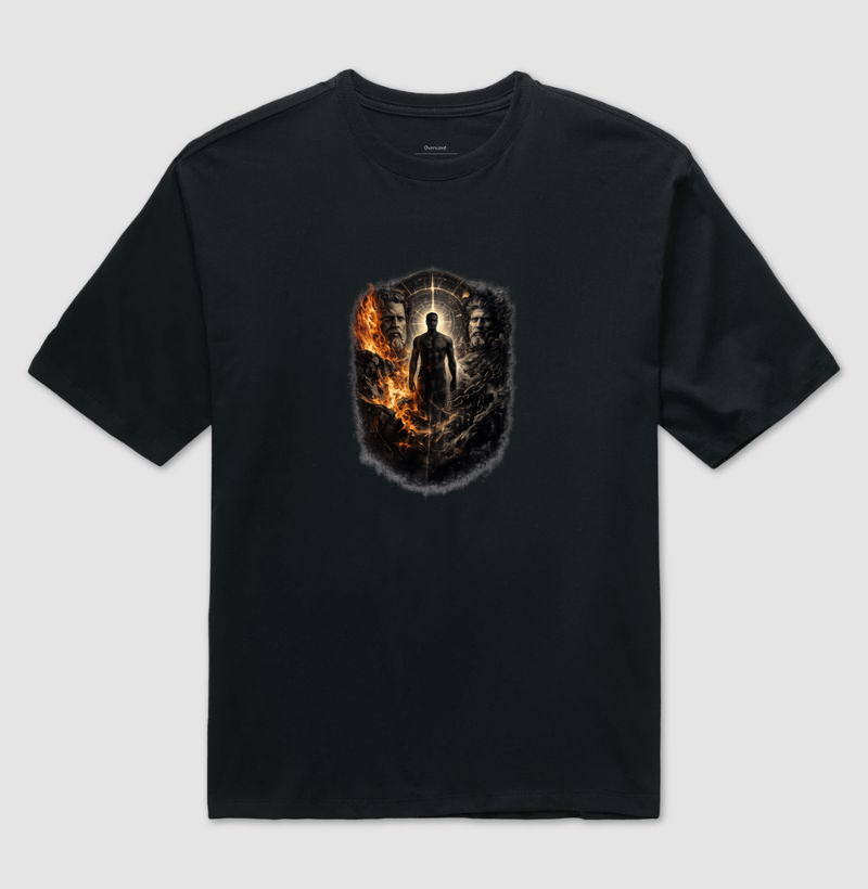 Camiseta Estoicismo "Flames and Shadows" - Imagem 2