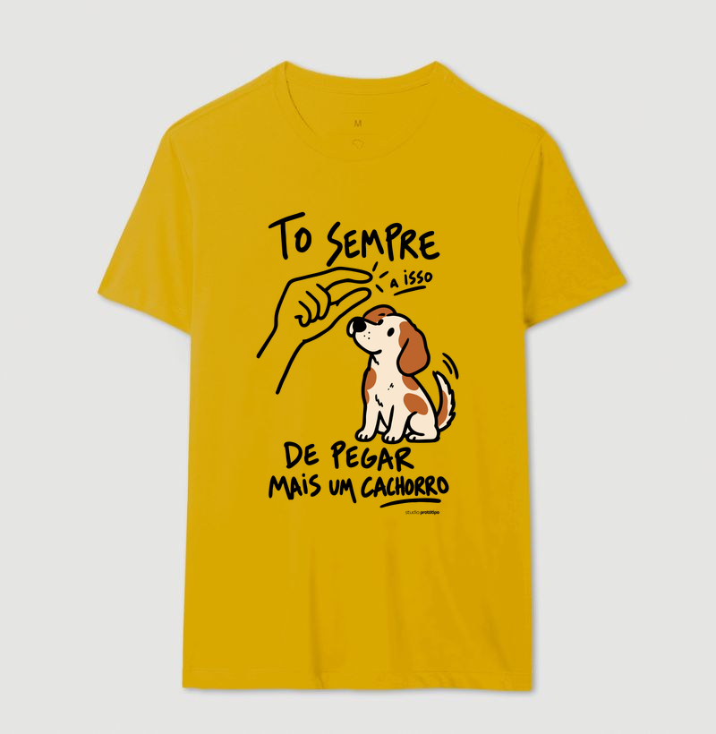 Camiseta Tô Sempre a Isso de Pegar Mais um Cachorro - Imagem 14