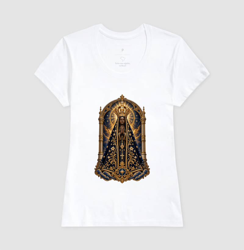 Nossa Senhora Aparecida — Portal Arqueado Celestial e Luz Dourada - Imagem 5