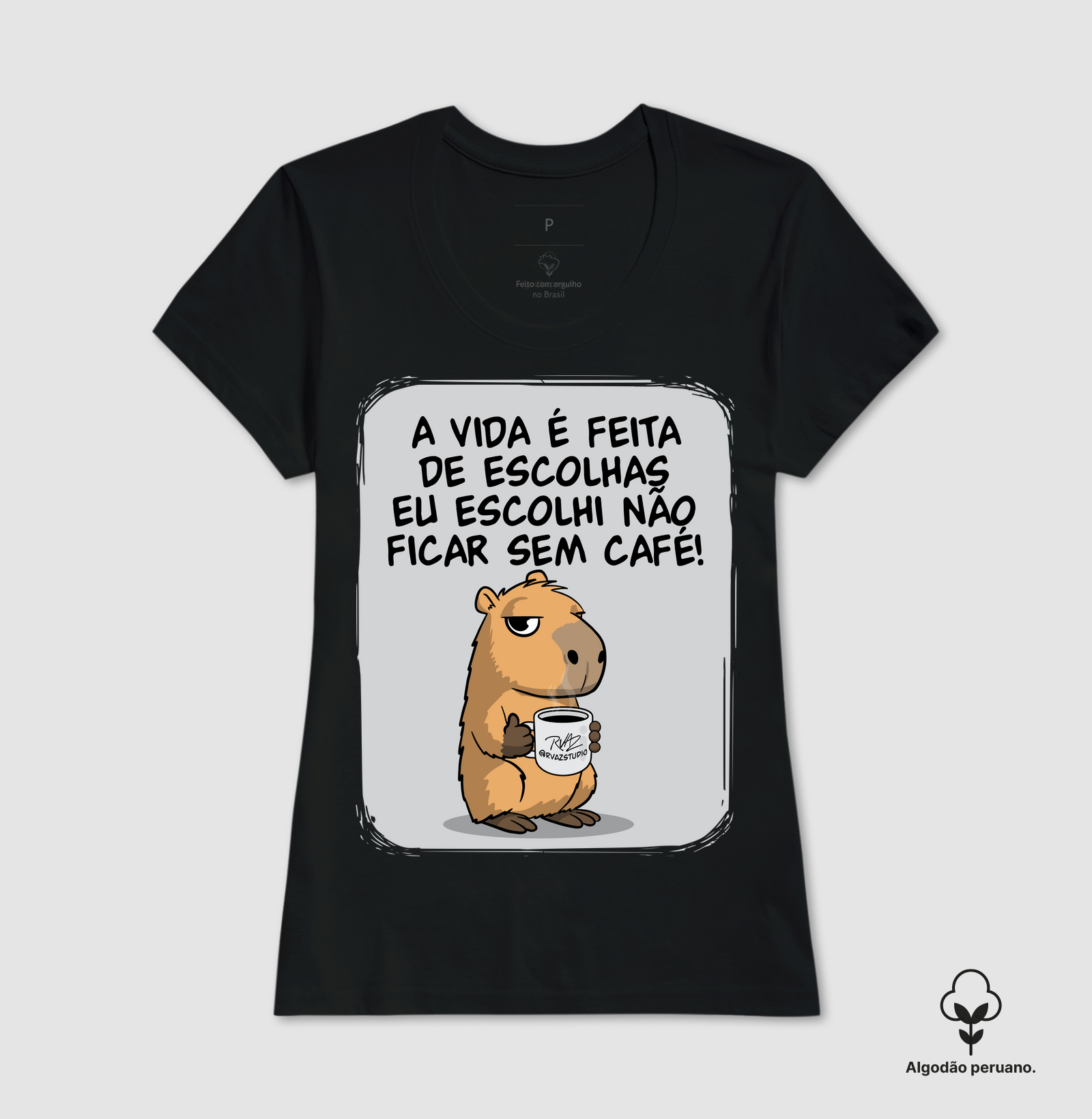 Camiseta Capivara Café - Imagem 6