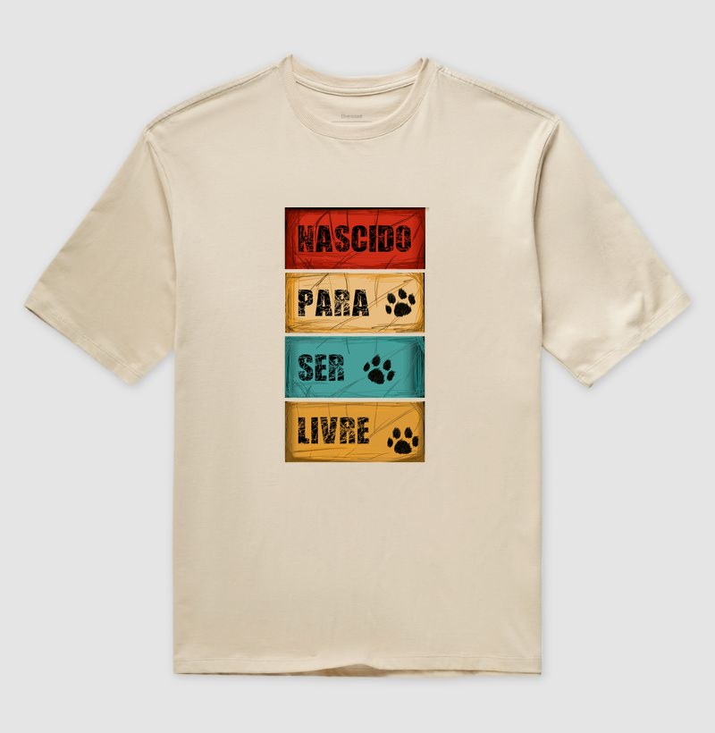Camiseta Oversized Nascido para Ser Livre - Imagem 3