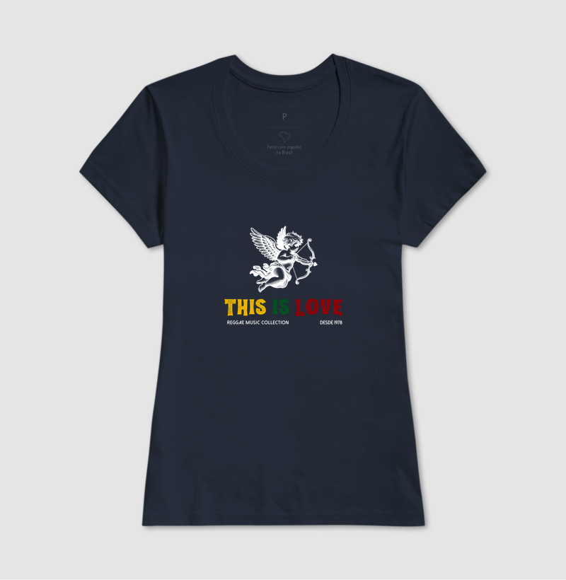 Camiseta This Is Love! Coleção Reggae.  Masculino e feminino. Algodão Premium. - Imagem 9