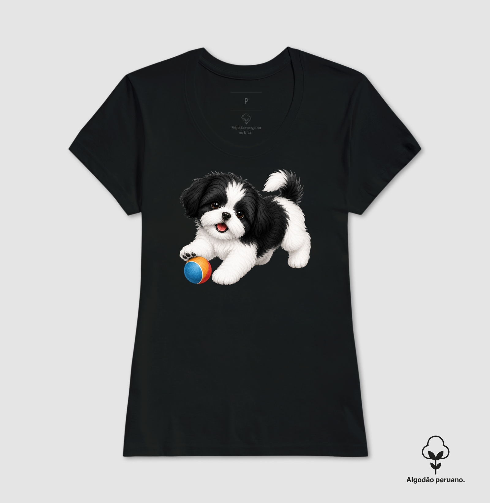 Shih Tzu Preto - Desenho Animado - Imagem 5