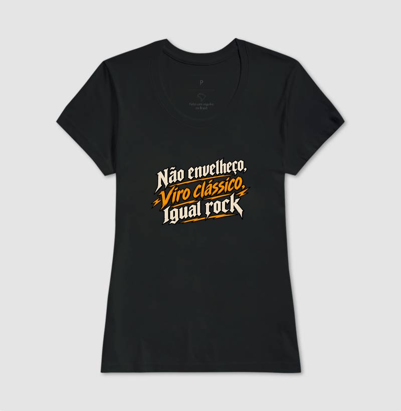 Camiseta Rock “Não Envelheço, Viro Clássico” - Imagem 3