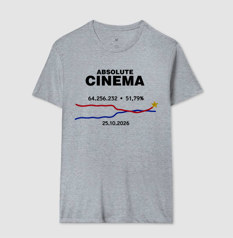 Camiseta ABSOLUTE CINEMA da virada (coleção cinema nacional é ato político) - Imagem 10
