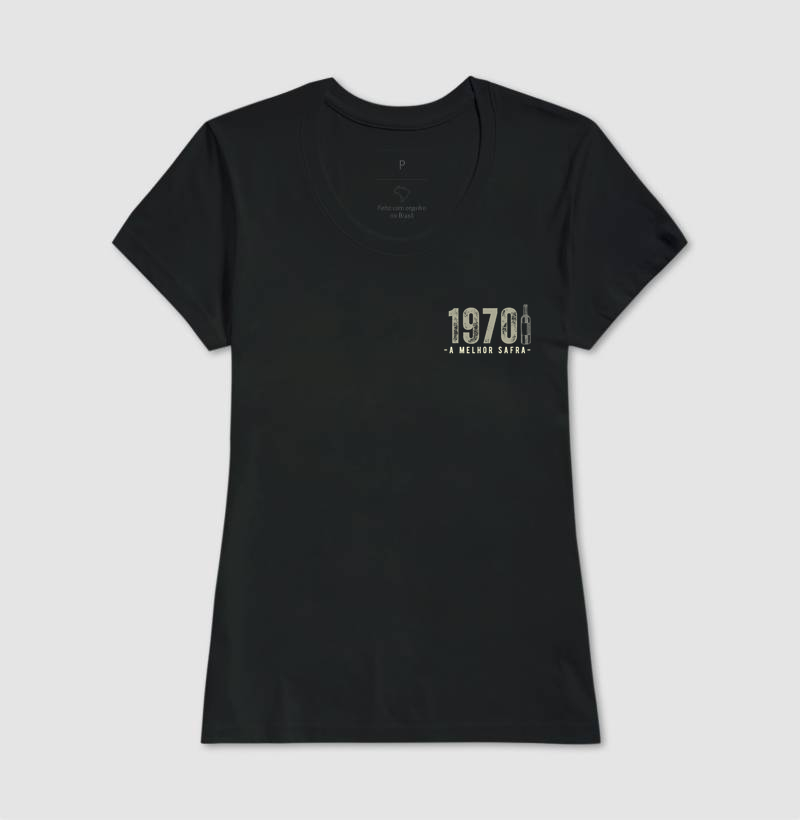 Camiseta Vinho - A Melhor Safra 1970 - Bolso (cor única) - Imagem 3