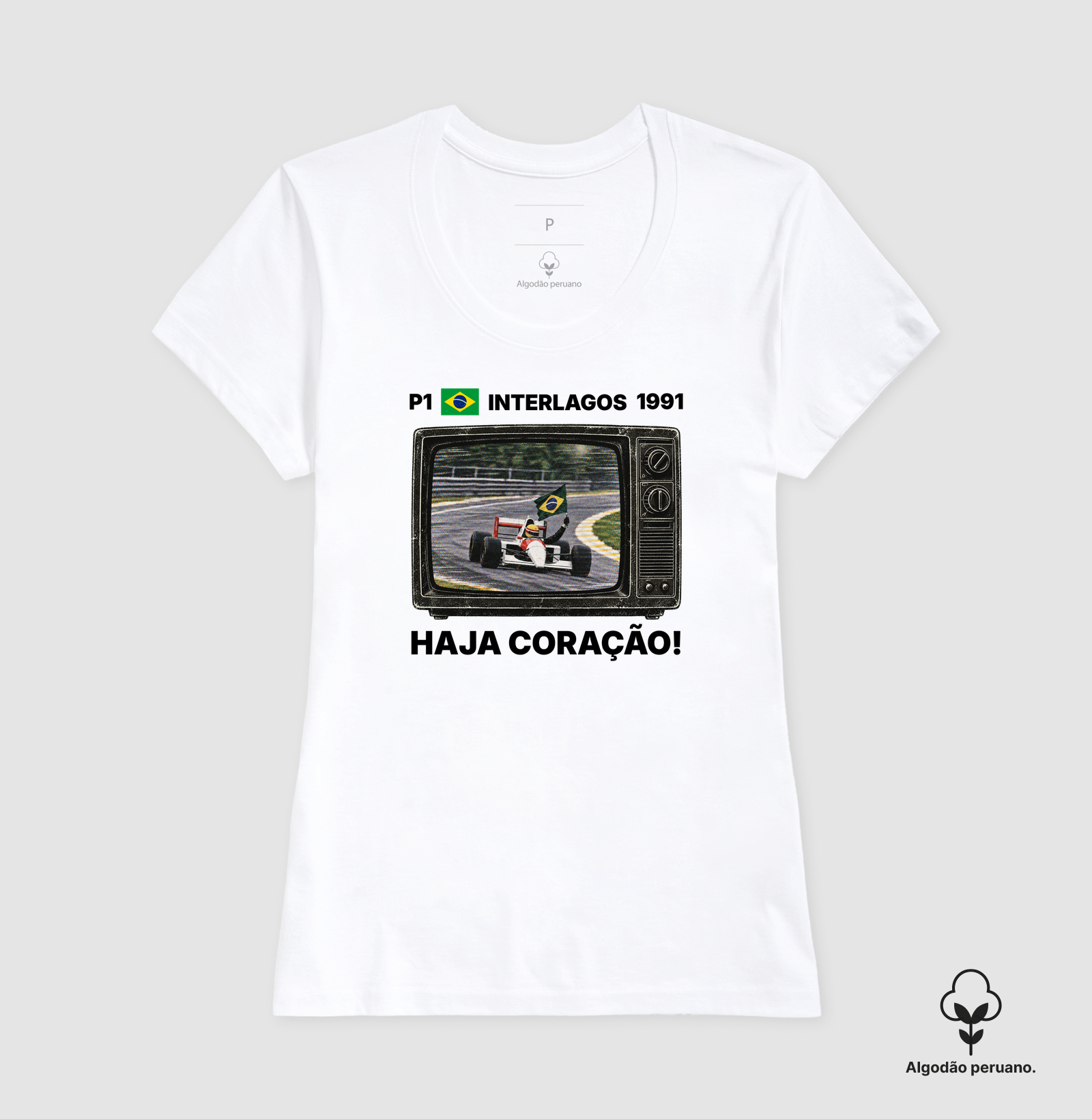 Domingo de Corrida – Camiseta Retrô TV Anos 90 Automobilismo - Imagem 4