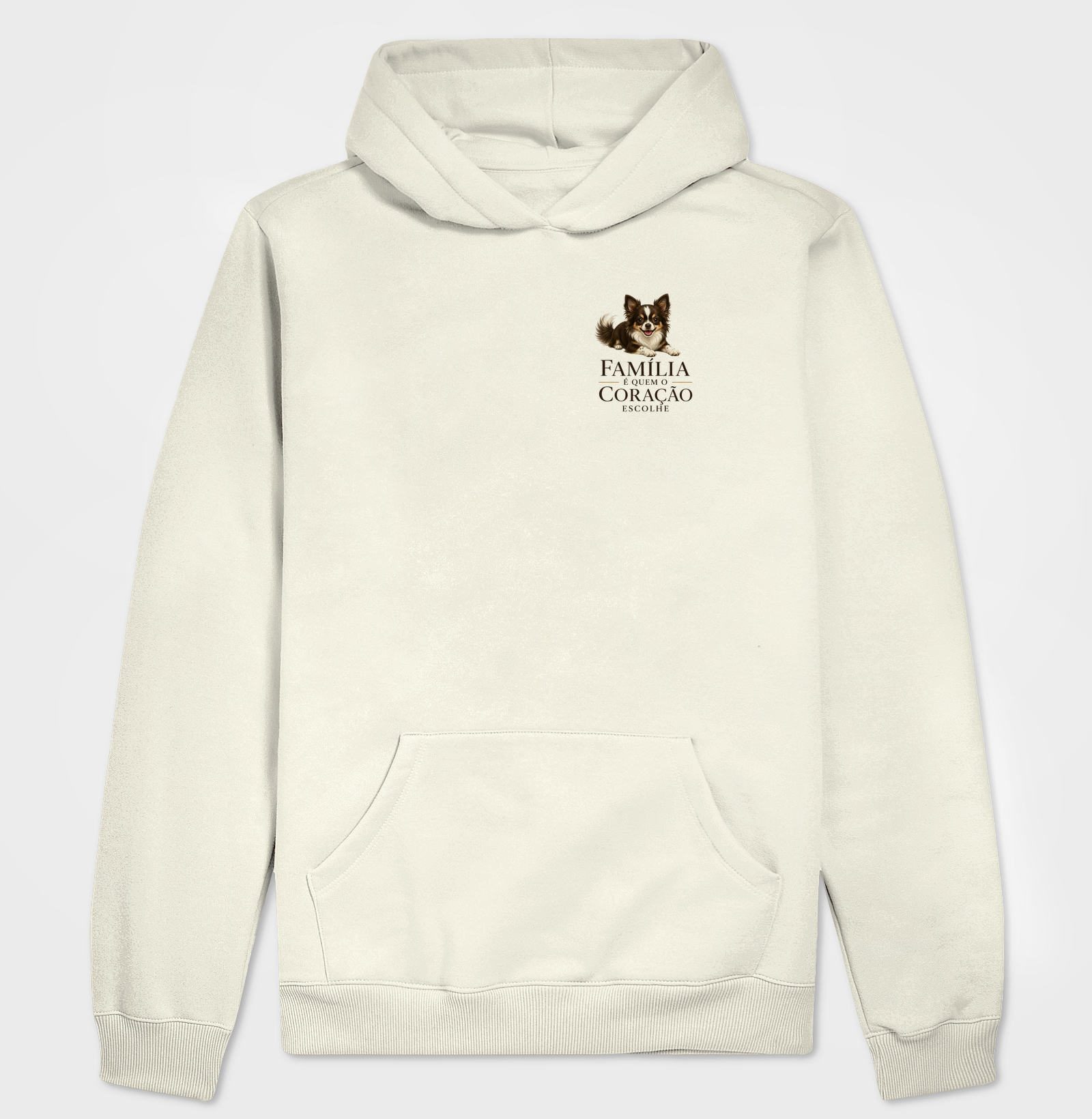Chihuahua Pelo Longo Marrom e Branco - Família - Imagem 3