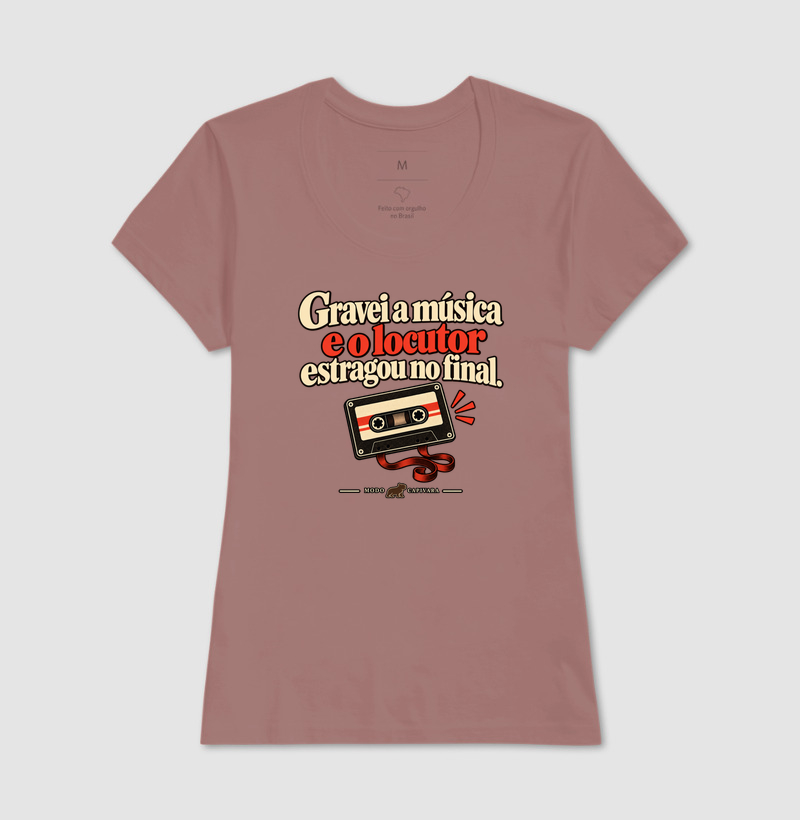 GRAVEI A MÚSICA E O LOCUTOR ESTRAGOU O FINAL - Modo capivara - Camiseta - Imagem 17