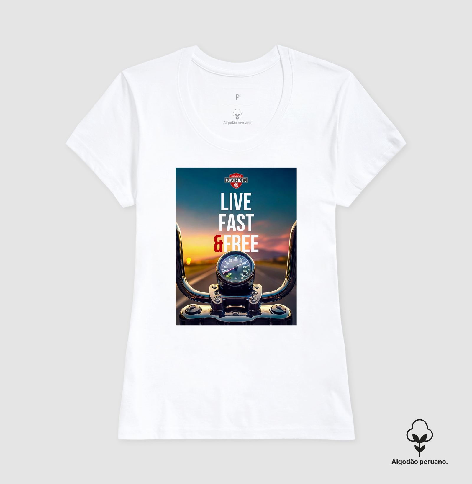 Live Fast & Free Edição Especial em Algodão Peruano - Imagem 5
